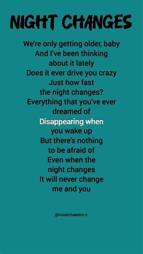 One direction - Night changes (lyrics)💙#onedirection #music #song #shortsvideo