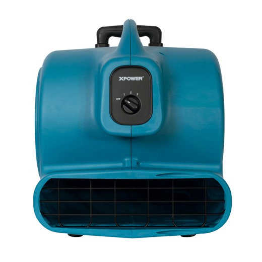 XPOWER 1 HP Air Mover, Carpet Dryer, Floor Fan, Blower with Telescopic Handle and Wheels X-830H