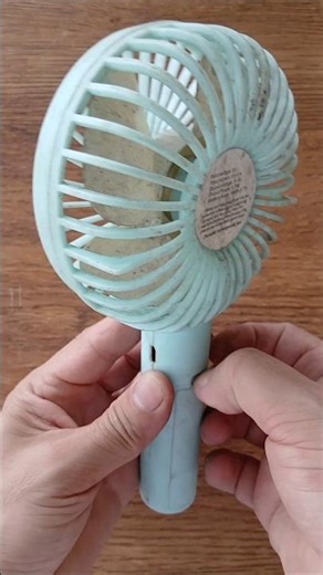 Testing an old mini fan with all its parts found in a pile of old stuff | Does it still work?