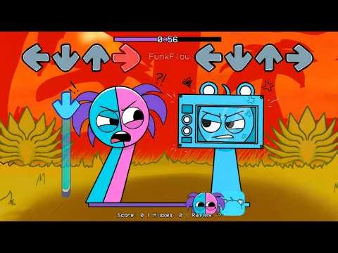 FNF Sprunki Microwave All Phases VS Sprunki OC Pyramixed 4 Sing Chasing | Sprunki FNF Mods