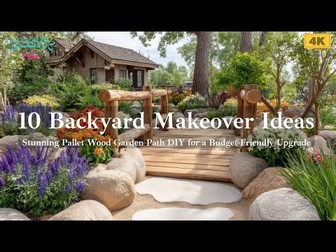 10 Backyard Makeover Ideas: Stunning Pallet Wood Garden Path DIY for a Budget-Friendly Upgrade