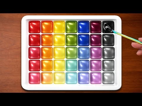 Over 2 HOURS Of Satisfying Color Mixing That Will Blow Your Mind! Art Tenka