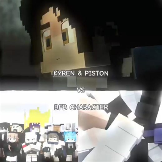 Kyren & Piston Vs Bfb character #minecraft #bakwanfightback #bakwanberkawan #edit #bfb#projects1