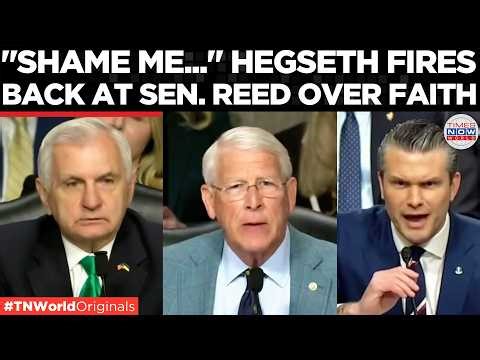 “NOT ASHAMED OF MY FAITH”: Hegseth Clashes With Senator Reed in Explosive Iran Hearing | World News