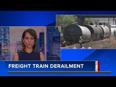 Cleanup underway after freight train derails