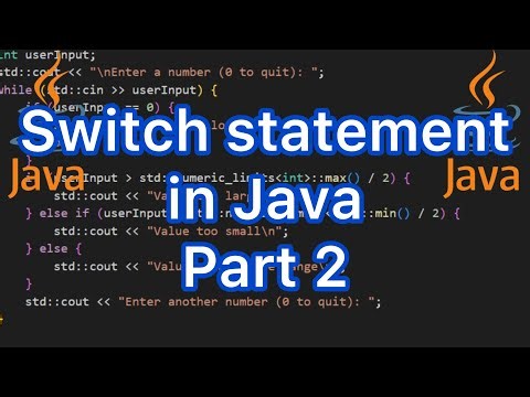 Switch statement in Java Part 2