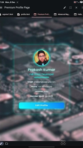🔥To create a best responsive ai profile page || ✅️code in description