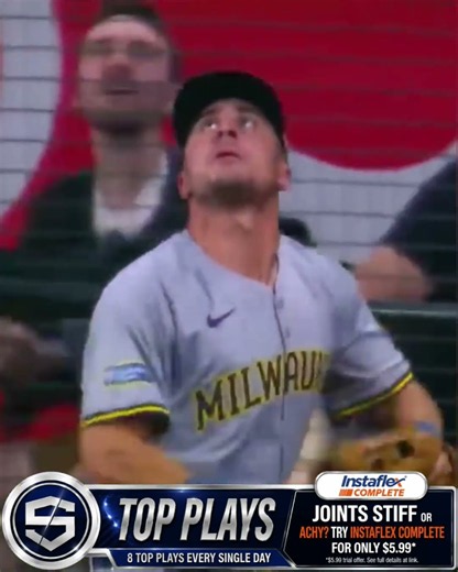 MLB Top Plays (pt 372): Sal Frelick Robs HR vs Diamondbacks #brewers #mlb #baseball #topplays