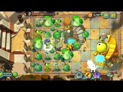 Plants vs Zombies Dr Zomboss Final Boss Level 25 Ancient Egypt | PvZ2 Gameplay Part 8