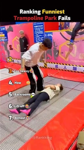 Ranking Funniest Trampoline Park Fails