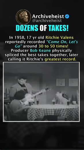 Ritchie Valens Recorded “Come On, Let's Go” Up to 50 Times! (1958) #shorts