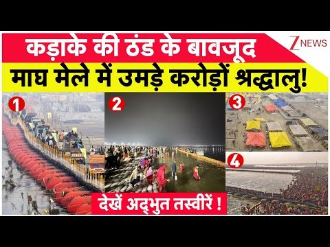 Magh Mela 2026 : कड़ाके की ठंड के बावजूदमाघ मेले में उमड़े करोड़ों श्रद्धालु! | Prayagraj | CM Yogi