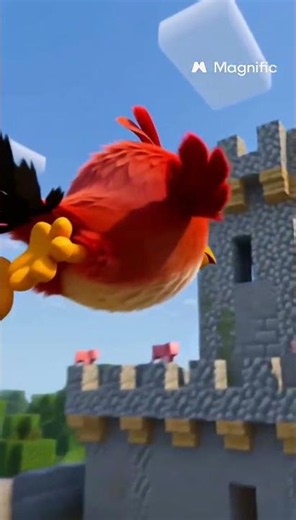 Angry Birds in Minecraft 🐦💥 #Shorts