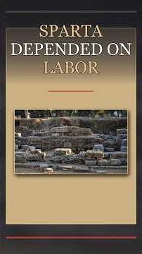SPARTA DEPENDED ON LABOR | Spartan Earthquake #Shorts