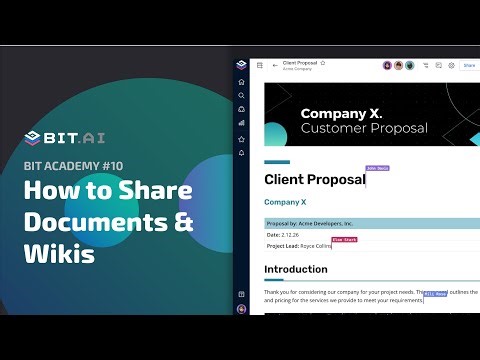 How to Share Documents & Wikis?