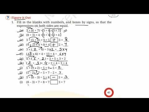 Class 7 Ganita Prakash Chapter 2, Page 41-42, Arithmetic Expressions, Figure It Out Exercise