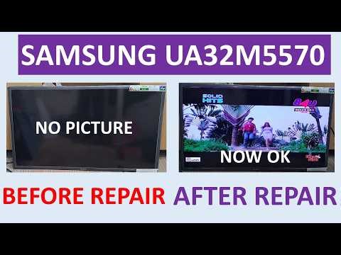 Samsung UA32M5570 No Display Repair | T-Con Ready Jump & CKV Line Cutting Solution
