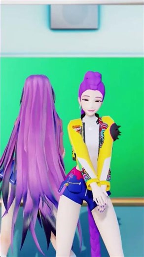 Brooklyn Blood Pop Dance 💋 Kpop Demon Hunters X Doki Doki Literature Club MMD