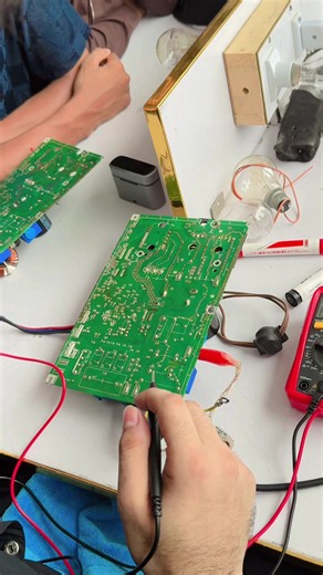 Chopper Supply Live Testing on PCB Board — AC Kit Repair Tricks