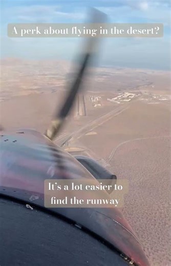 Cockpit View: Spotting a Desert Runway From Miles Away | Pilot POV