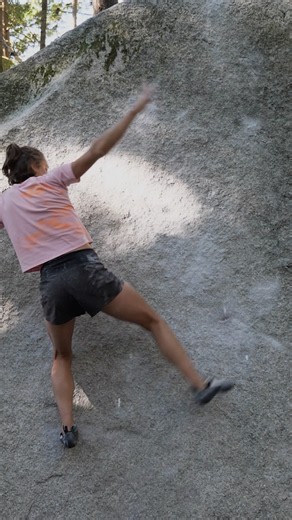 Pro Climber Amity’s psyche is UNMATCHED #bouldering #squamish #slabclimbing