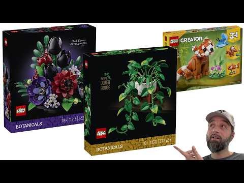 New LEGO Botanicals Pothos & Dark Flowers + Creator 3-in-1 Red Panda revealed! #NotSponsored