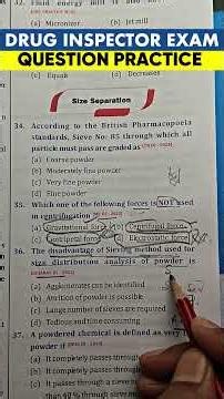 Drug Inspector MCQ Practice😍✍️🎯UPSC Drug Inspector Exam MCQ Questions | DI Exam Books #druginspector