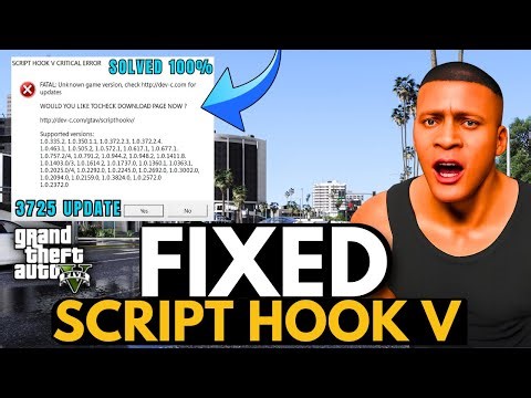 How to Fix Script Hook V Critical Error in GTA 5 | Script Hook V 3725 | After GTA 5 New Update 2025
