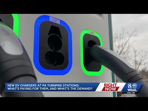 First federally funded EV charging stations along PA Turnpike, 80 more expected by 2027