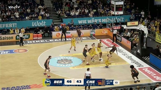 Sport im Osten: Niners Chemnitz verpassen Überraschung bei Alba Berlin