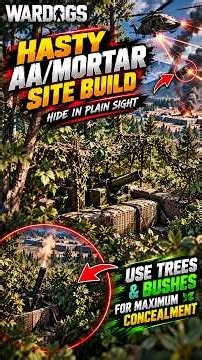 HIDE Your AA & Mortars in Plain Sight! | WARDOGS #wardogs #wardogsgame #antiaircraft #pcgaming
