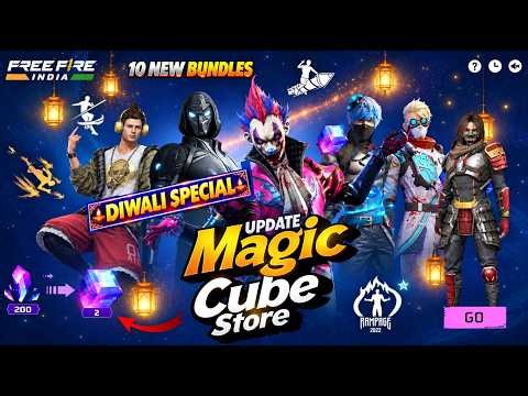 Diwali Special Magic Cube Update 🤯 10 New Bundles Magic Cube | New Animation Magic Cube Free Fire