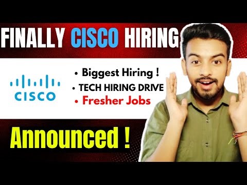 Finally Cisco Hiring Announced ! Biggest OFF Campus Drive For 2025, 2024 Batch | Fresher Jobs