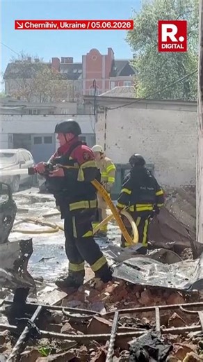 Russia Launches Massive Strike on Chernihiv , Two Injured in Drone & Missile Attack in Ukraine