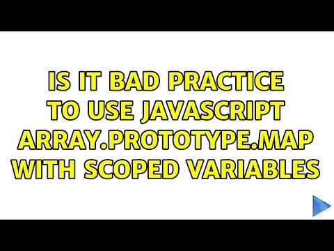 Is it bad practice to use JavaScript Array.prototype.map with scoped variables (3 Solutions!!)