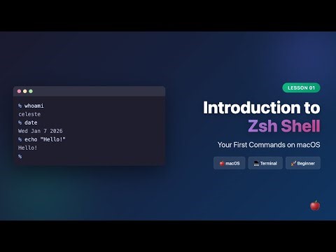 Zsh Shell Tutorial for Beginners | Introduction to Zsh on mac