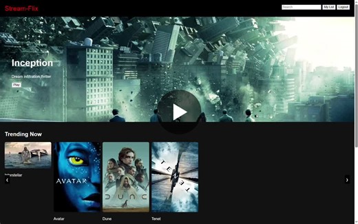 🚀 Just built StreamFlix Created a simple OTT streaming UI using HTML… | Piyush Mehra