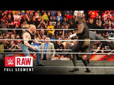FULL SEGMENT: Brock Lesnar and Omos weigh in: Raw, March 27, 2023