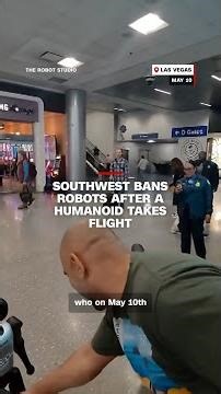 Southwest bans robots after a humanoid takes flight