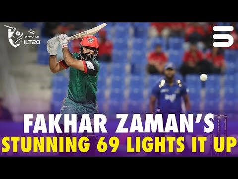 Fakhar Zaman’s Stunning 69 Lights It Up 🔥😱| DV vs MIE | Qualifier 1 | DP World ILT20 | M3Y1J