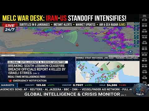 🔴 LIVE OSINT: Flight Radar & Ship Tracker | Strait of Hormuz Crisis & Live Markets (Oil/Gold/Crypto)
