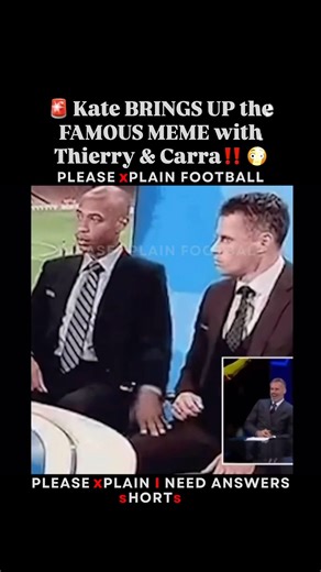 🚨 Kate BRINGS UP the FAMOUS MEME with Thierry & Carra‼️ 😳