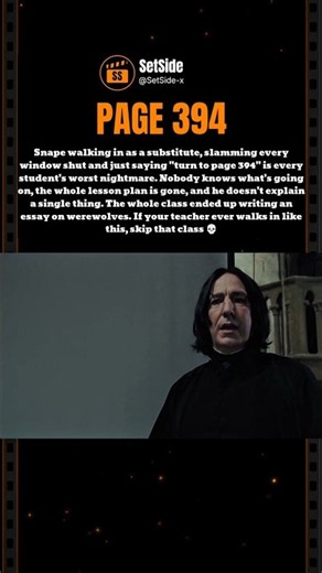 Snape Was Every Student's Nightmare - Harry Potter