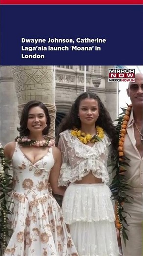 Dwayne Johnson, Catherine Laga'aia Launch 'Moana Live - Action' In London | Watch #shorts #ytshorts