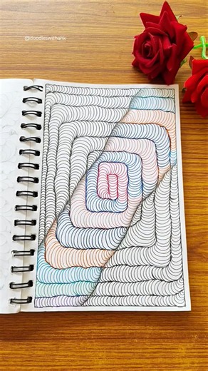 Day 92/?-Doodle Art | Illusion Art | Easy drawing | Zentangle Art #doodleart #art #fyp #zenart