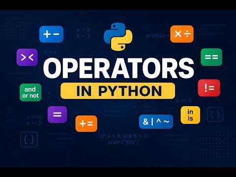 Chapter 3 Operators in Python | Easy language | Code with ujju
