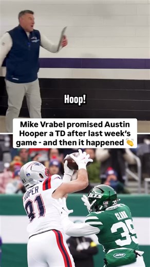 Mike Vrabel promised he’d end Austin Hooper’s lengthy TD drought after last week’s game… and then Hooper scored on the opening drive 🥹 (🎥 via MikeReiss / X) | DraftKings