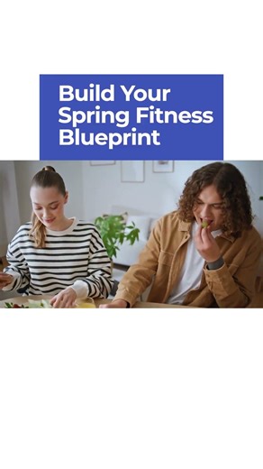Spring Fitness Blueprint With Goal Board
