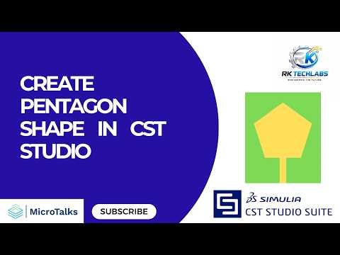 CST Studio Tutorial: Create Pentagon Shape in 2 Minutes! (Step-by-Step Tutorial)