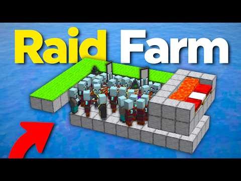 BEST New RAID Farm (Minecraft 1.21/26.1) | 5000 Itmes/Hour!